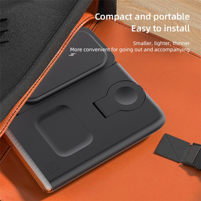 OEM - Trådlös Laddare iPhone, Airpods, Apple/Galaxy Watch C27 - Vit