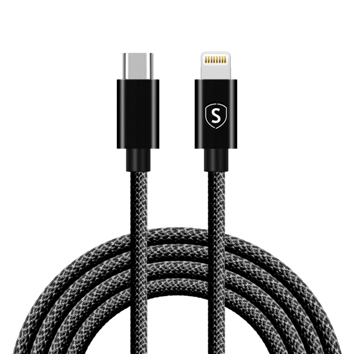 SiGN - SiGN USB-C till Lightning kabel 20W, 2m - Svart