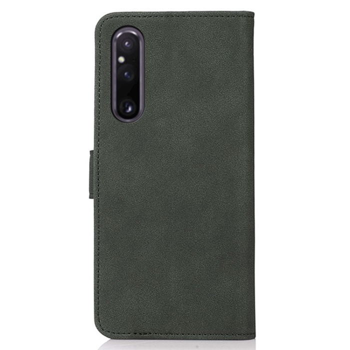 KHAZNEH - KHAZNEH Sony Xperia 1 V Plånboksfodral Textured Flip - Grön