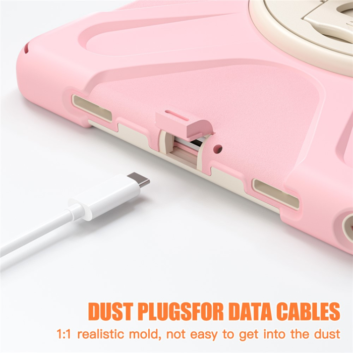 A-One Brand - Galaxy Tab A9 Plus Mobilskal Silikon Rotary Kickstand