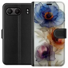 Gustaf - Pl&aring;nboksfodral till OnePlus Nord 4 med Silkesblommor