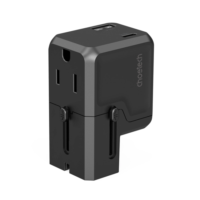 Choetech - Choetech USB-C USB-A PD 20W Reseladdare USA EU UK AU