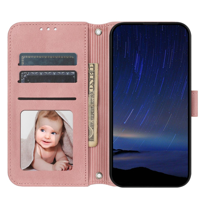 A-One Brand - Galaxy A17 / A26 Plånboksfodral Imprinted Läder - Rosa