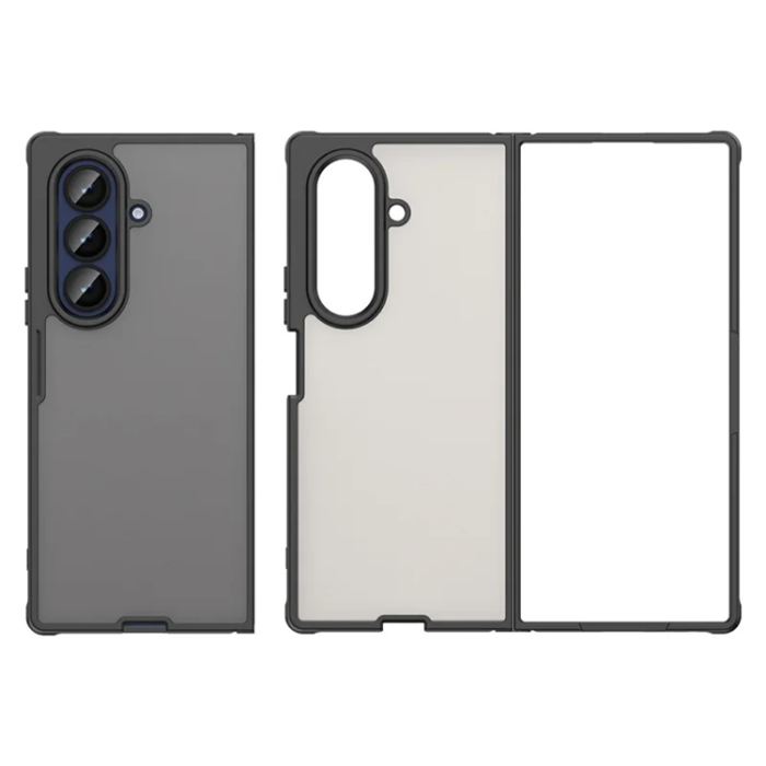 A-One Brand - Galaxy Z Fold 7 5G Mobilskal Frosted Translucent - Svart