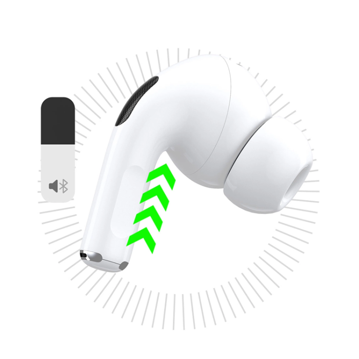 Dudao - Dudao TWS In-Ear Hörlurar Bluetooth LED-display - Vit