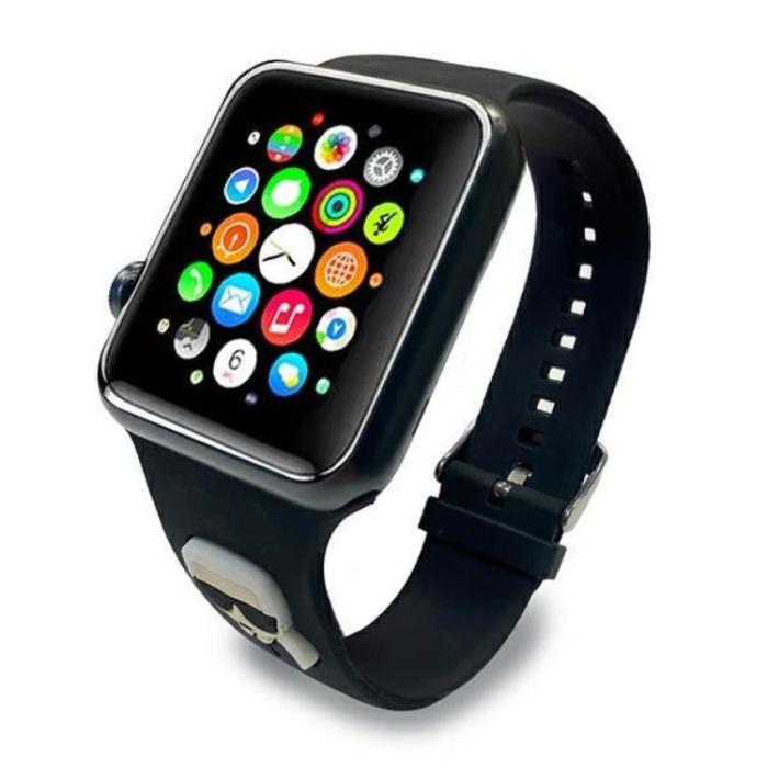 KARL LAGERFELD - Karl Lagerfeld Apple Watch 4/5/6/7/SE (38/40/41mm) Band Saffano Karl Heads