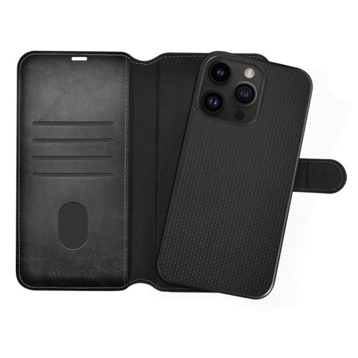 Champion - CHAMPION iPhone 14 Pro Plånboksfodral Slim 2-in-1 - Svart
