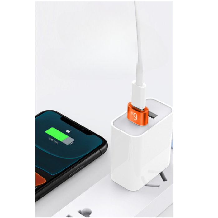 A-One Brand - USB-A Hane till Typ-C Hona Adapter - Silver