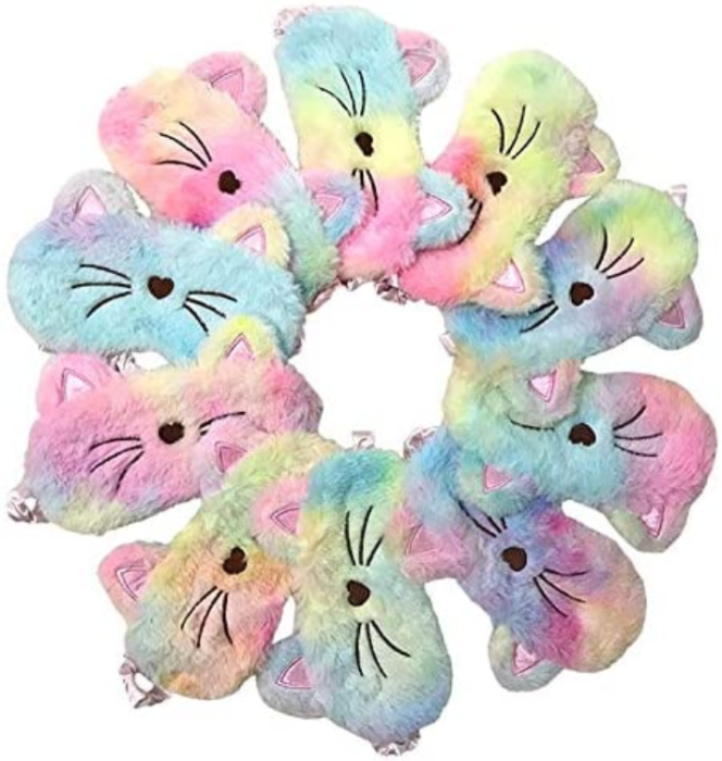 A-One Brand - Bekväm Fur Sovmask/Ögonmask - Cat
