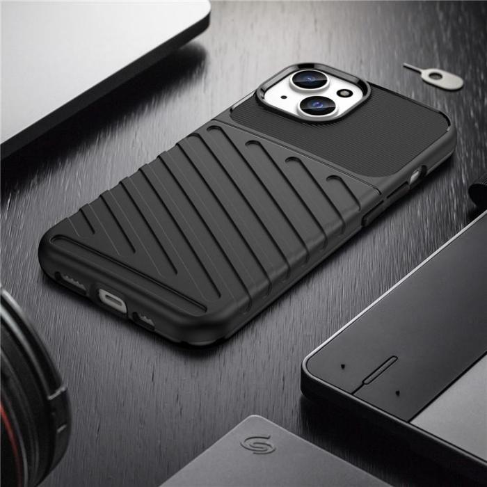 OEM - iPhone 15 Mobilskal Twill Thunder - Svart