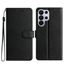 OEM - Samsung Galaxy S26 Ultra Pl&aring;nboksfodral Konstl&auml;der Folio Magnetl&aring;s - Svart