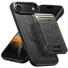 SUTENI - SUTENI iPhone 17 Air Mobilskal MagSafe korthållare - Svart
