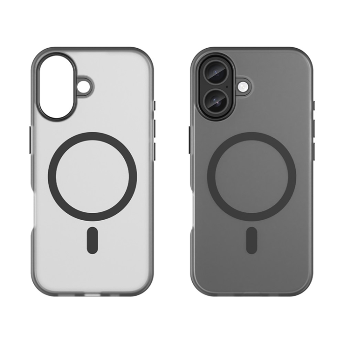A-One Brand - iPhone 17 Mobilskal MagSafe Slim Matte Translucent - Svart