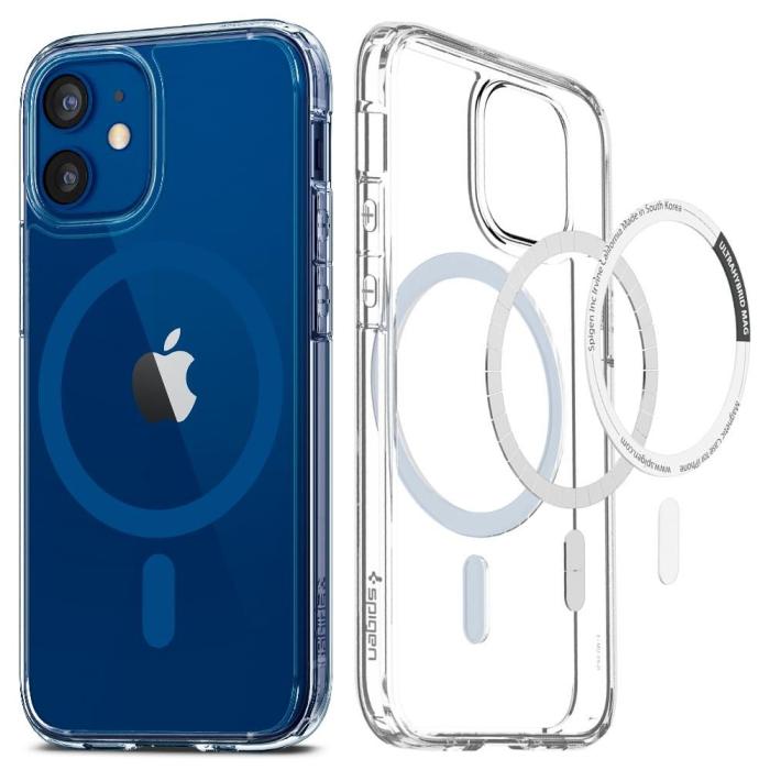 UTGATT5 - Spigen Ultra Hybrid Magsafe Mobilskal iPhone 12 / 12 Pro - Blå