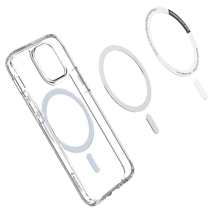UTGATT5 - Spigen Ultra Hybrid Magsafe Mobilskal iPhone 12 / 12 Pro - Blå