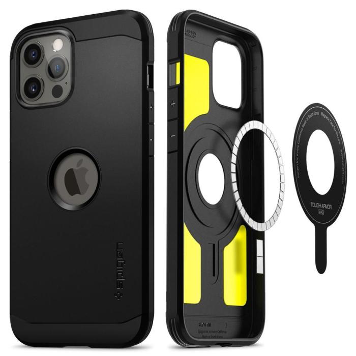 UTGATT5 - Spigen Tough Armor Magsafe iPhone 12 & 12 Pro - Svart