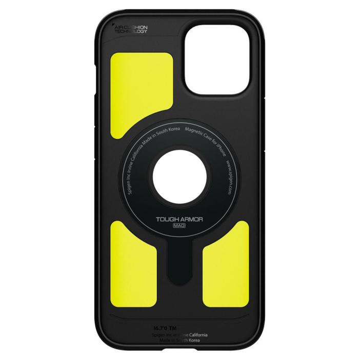 UTGATT5 - Spigen Tough Armor Magsafe iPhone 12 & 12 Pro - Svart