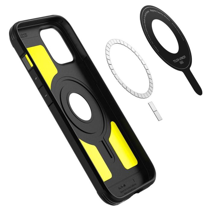 UTGATT5 - Spigen Tough Armor Magsafe iPhone 12 & 12 Pro - Svart