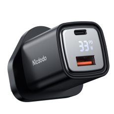 Mcdodo - MCDODO Snabbladdare 33W USB-A - USB-C UK Graphite - Svart