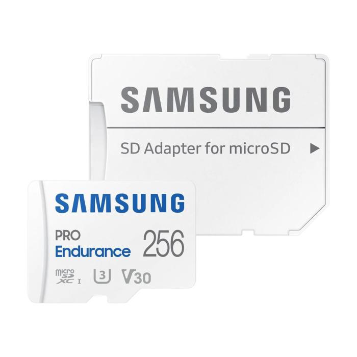 Samsung - Samsung Pro Endurance 256GB microSDXC 100MB/s Minneskort