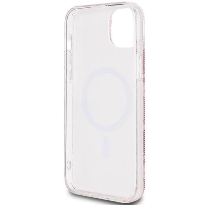 Guess - Guess iPhone 15/14/13 Mobilskal Magsafe IML GCube - Rosa