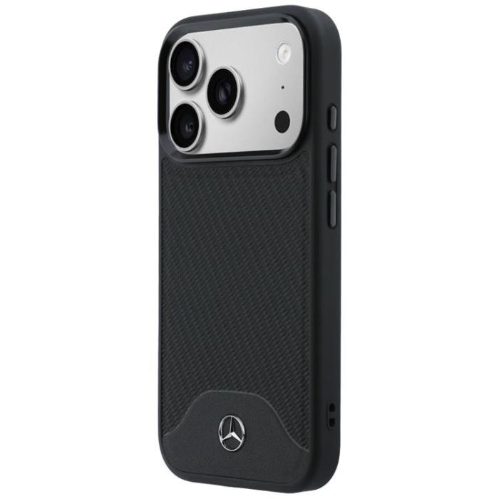 Mercedes - Mercedes Mobilskal För iPhone 17 Pro Max MagSafe Wood Effect - Svart
