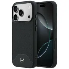 Mercedes - Mercedes Mobilskal F&ouml;r iPhone 17 Pro Max MagSafe Wood Effect - Svart