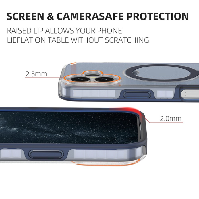 A-One Brand - iPhone 17 Mobiskal MagSafe Med Kickstand TPU + PC - Mintgrön