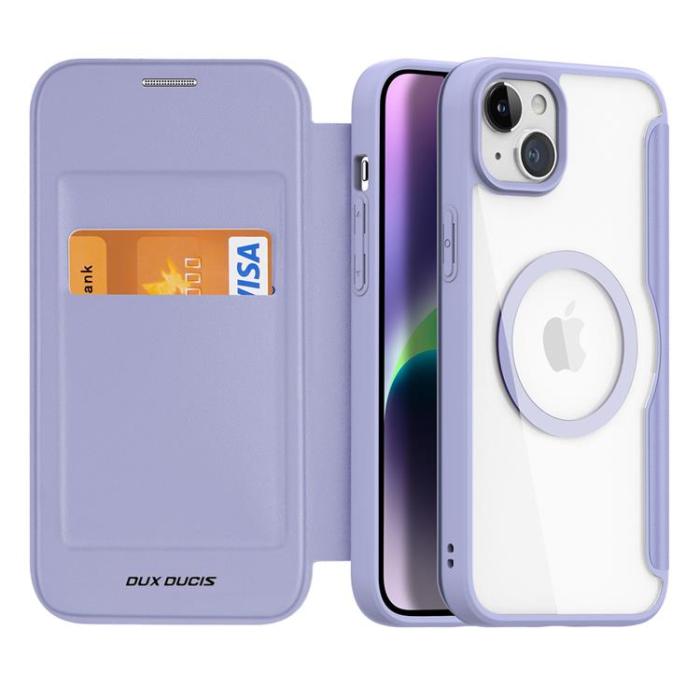 Dux Ducis - Dux Ducis iPhone 15 Plus Plånboksfodral Magsfae Skin X Pro - Lila