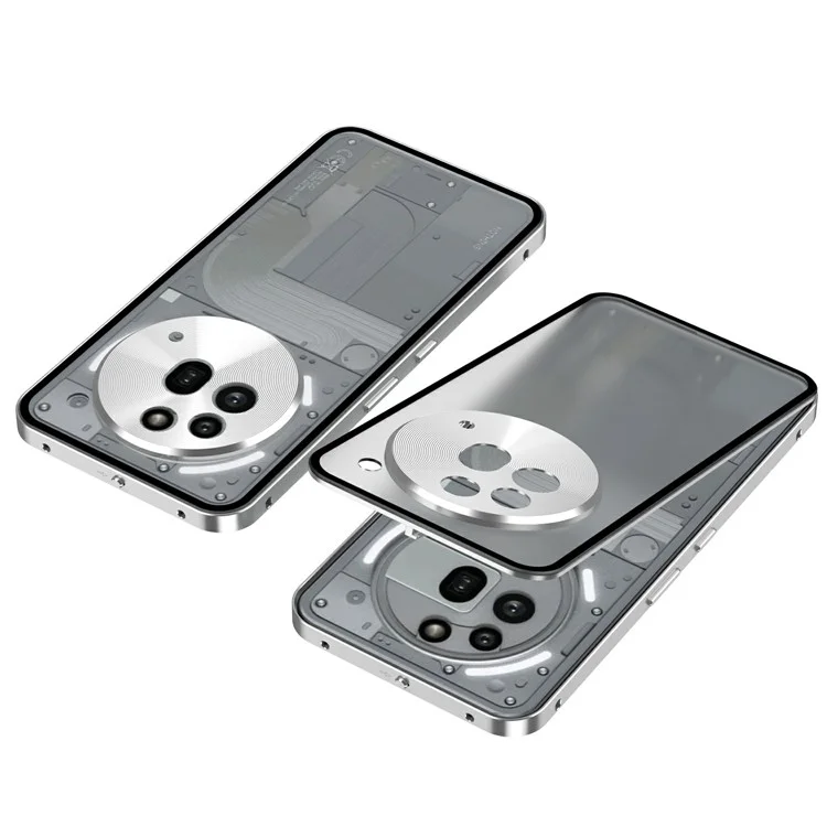 Nothing Phone (3a) Pro Mobilskal Pop-Up Snap Lock - Silver | 2353 | AlltMobil