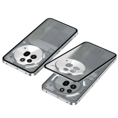 A-One Brand - Nothing Phone (3a) Pro Mobilskal Pop-Up Snap Lock - Silver