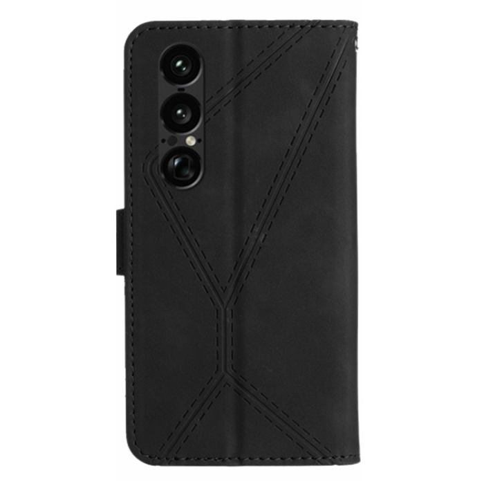 A-One Brand - Sony Xperia 1 VII Plånboksfodral Skin Touch Lines Imprinted 