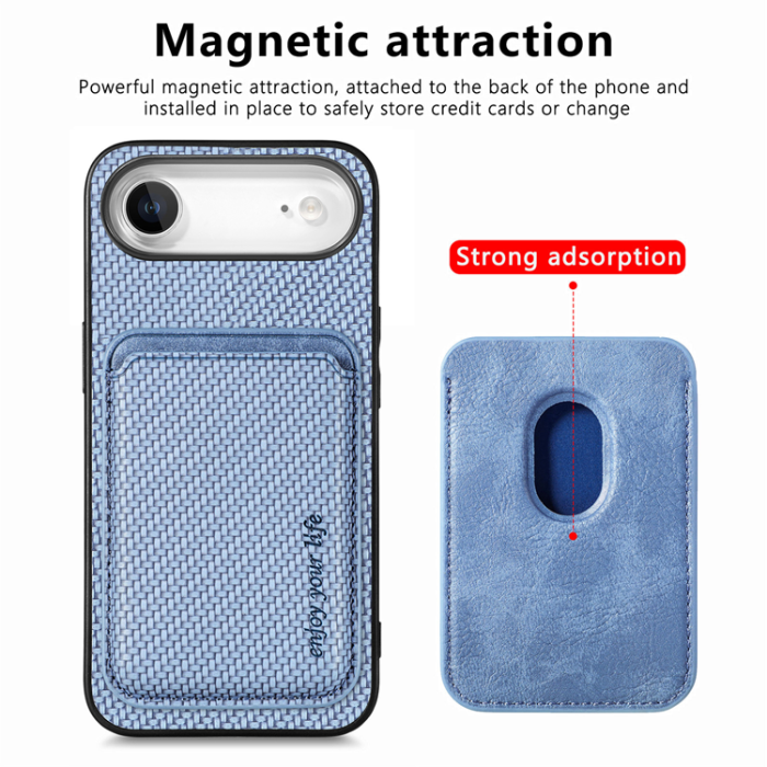 A-One Brand - iPhone Air Mobilskal Detachable Korthållare - Blå