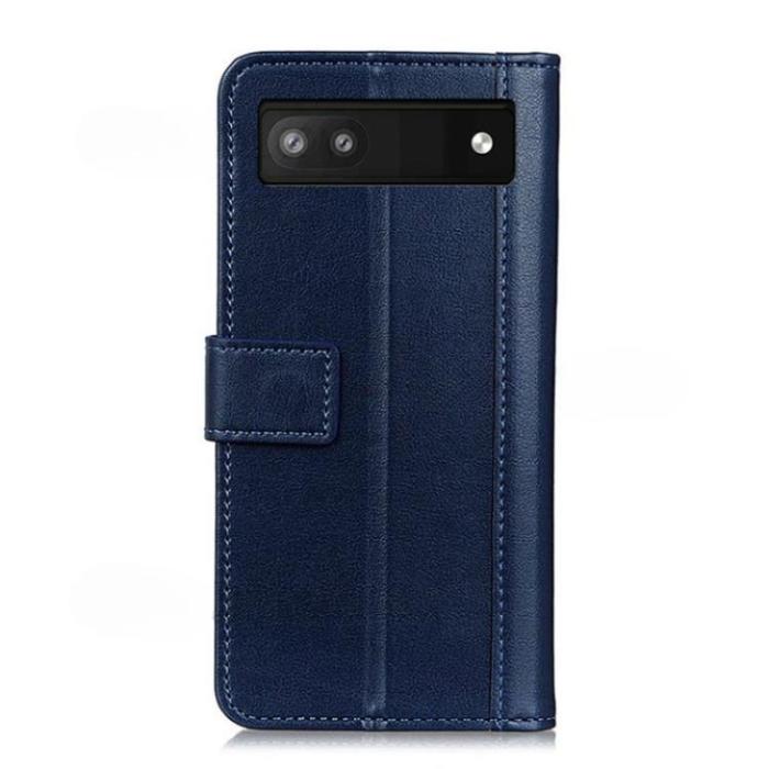 A-One Brand - Google Pixel 6a Plånboksfodral PU-Läder Folio Flip - Blå