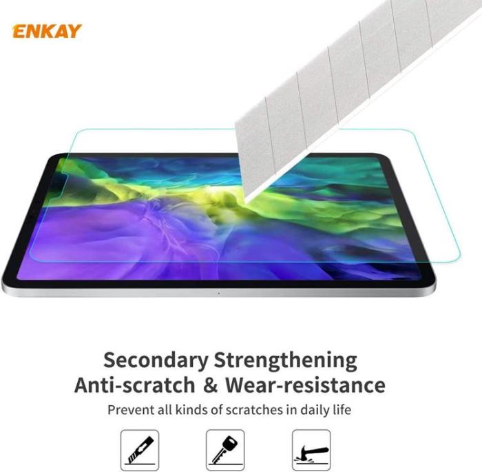 OEM - [1-PACK] ENKAY iPad Pro 11 (2020/2021/2022) Härdat Glas Skärmskydd 2.5D LCD 9H