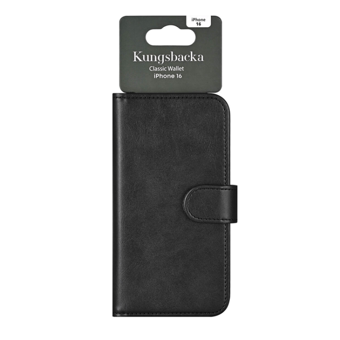 Kungsbacka - Kungsbacka iPhone 16 Plånboksfodral - Svart