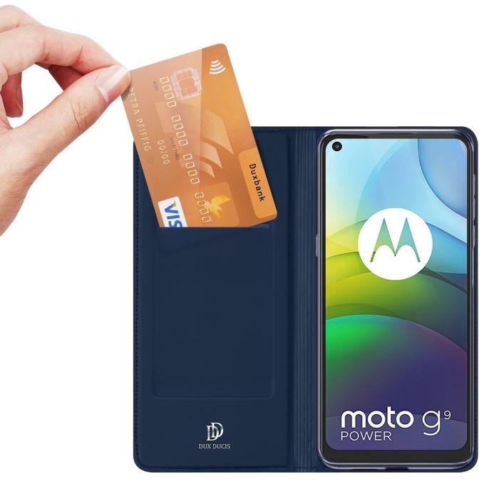 UTGATT1 - Dux Ducis Skin Series Plånboksfodral Motorola Moto G9 Power - Blå