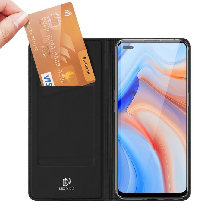 UTGATT5 - Dux Ducis Skin Pro Plånboksfodral Oppo Reno 4 - Svart