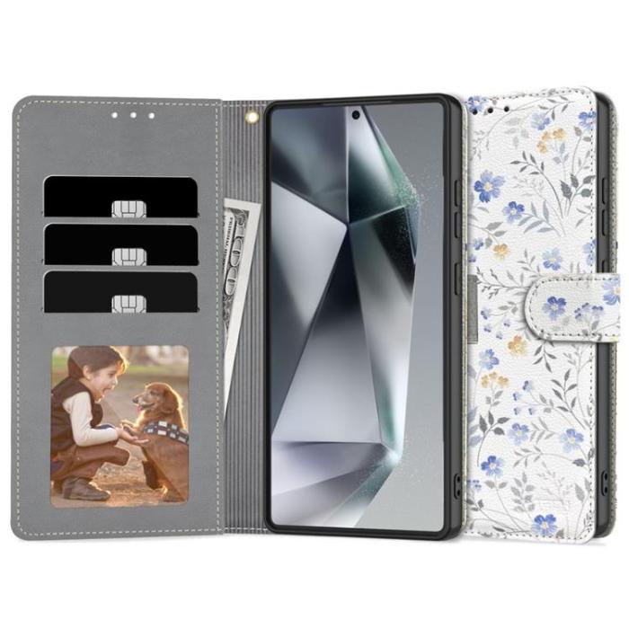 Tech-Protect - Tech-Protect Galaxy S25 Plånboksfodral - Spring Flowers