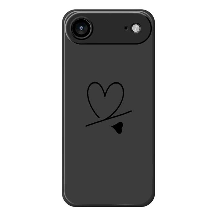 iPhone Air Mobilskal Love Pattern Printing Straight - Svart | 2353 | AlltMobil