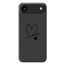 A-One Brand - iPhone Air Mobilskal Love Pattern Printing Straight - Svart