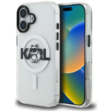 KARL LAGERFELD - KARL LAGERFELD Mobilskal F&ouml;r iPhone 16 MagSafe IML Choupette Sketch