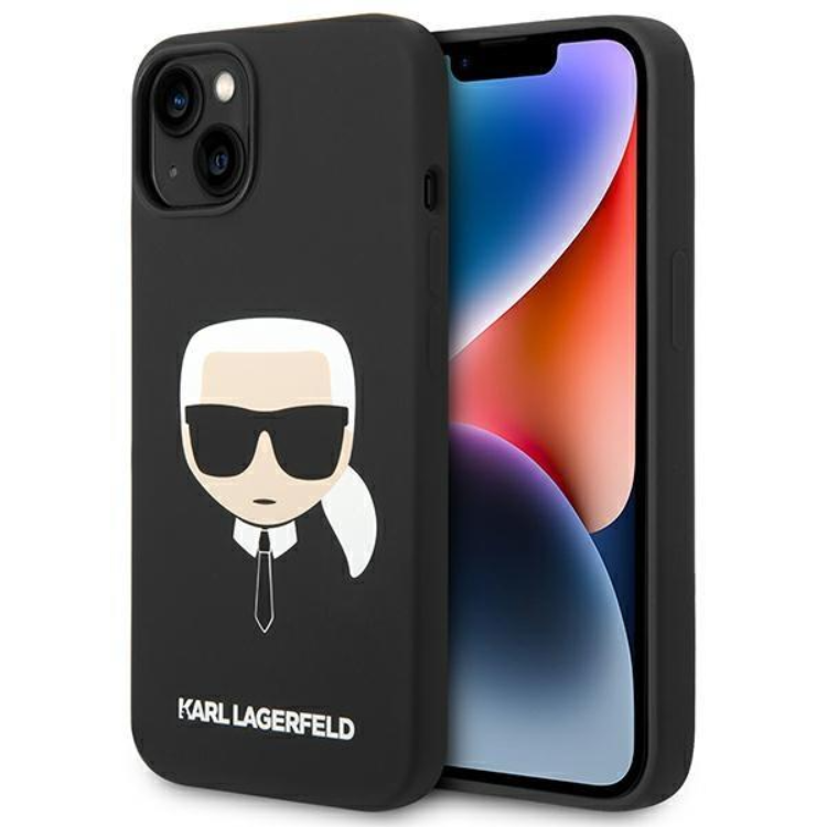 Karl Lagerfeld iPhone 14 Plus Skal Magsafe Silicone - Svart | 2353 | AlltMobil