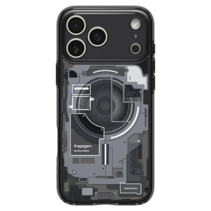 Spigen - Spigen Mobilskal För iPhone 18 Pro/17 Pro Magsafe Ultra Hybrid Zero One - Svart