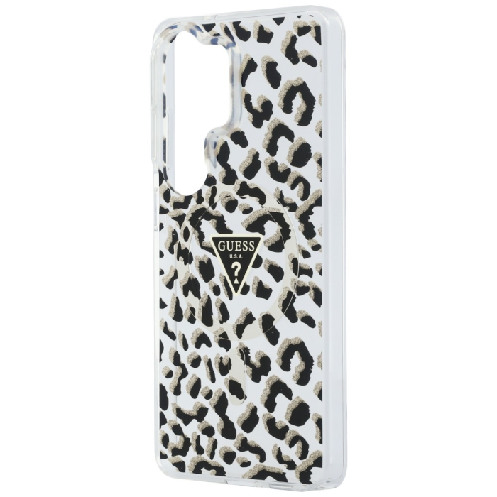 Guess - Guess Mobilskal För Galaxy S26 Ultra MagSafe IML Leopard Print Triangle