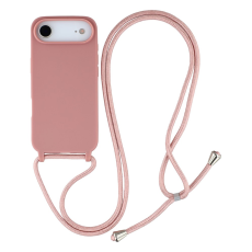 A-One Brand - iPhone 17 Air Mobilskal TPU Shockproof med Lanyard - Djuprosa