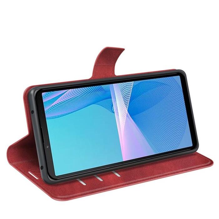 A-One Brand - Sony Xperia 10 IV Plånboksfodral Flip Folio - Röd