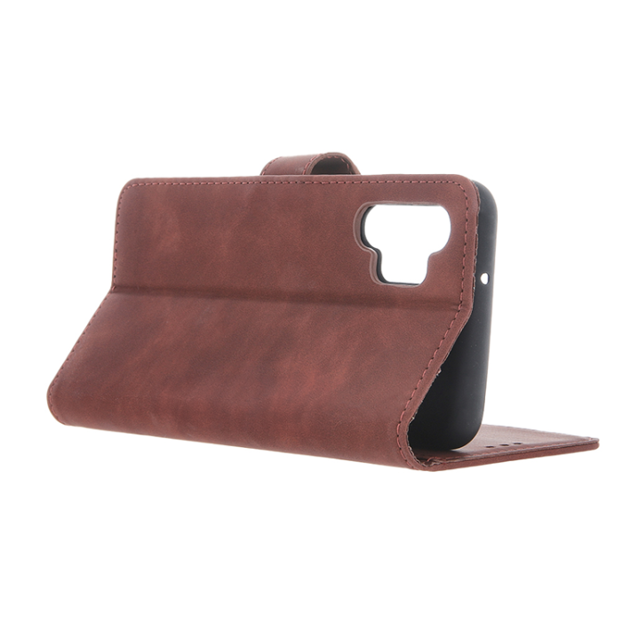 OEM - Galaxy S24 Plus Plånboksfodral Velvet - Brun