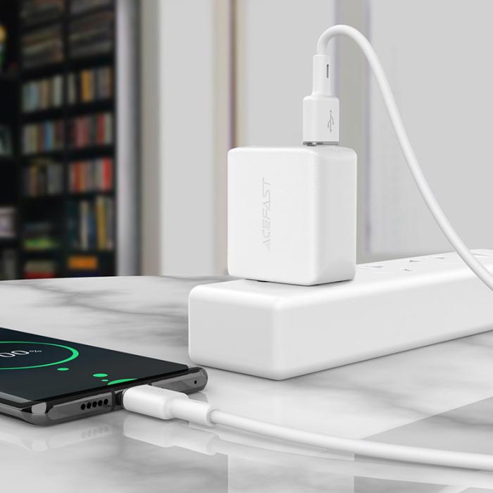 Acefast - Acefast USB-C till USB-A kabel 1.2m - Vit