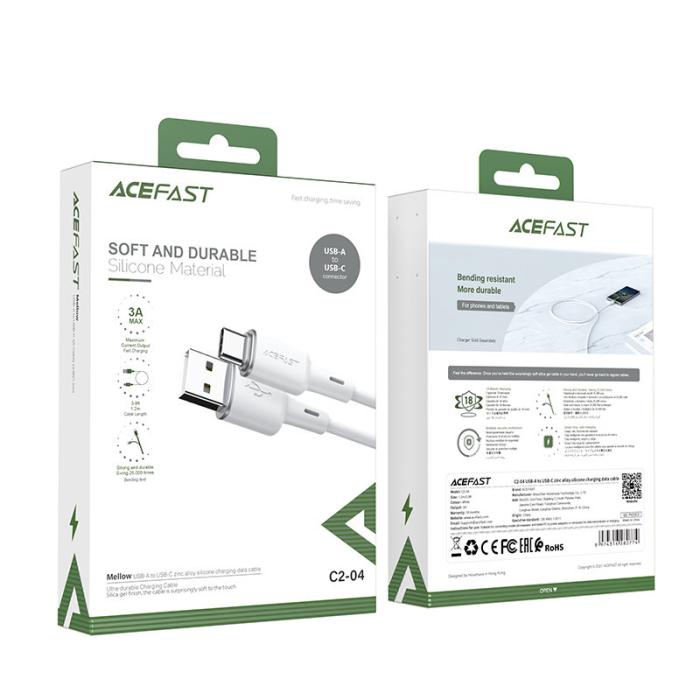Acefast - Acefast USB-C till USB-A kabel 1.2m - Vit